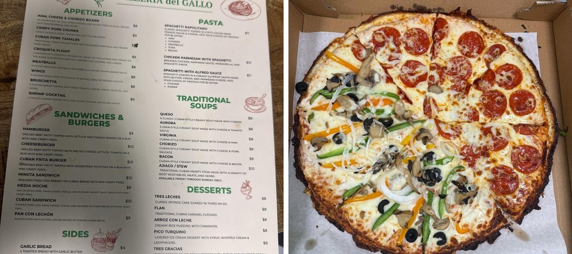 Pizzeria del Gallo Menu